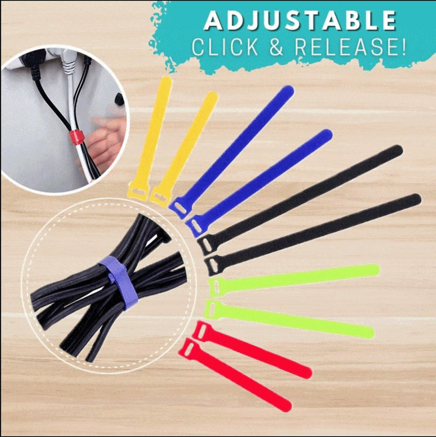 Velcro Cable Ties-50pcs