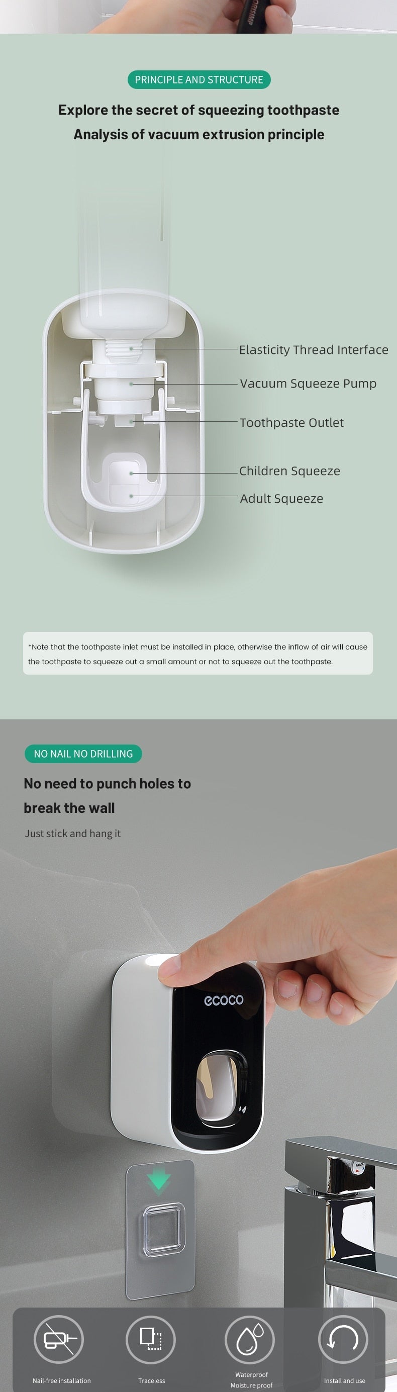 Automatic Toothbrush Holder & Dispenser